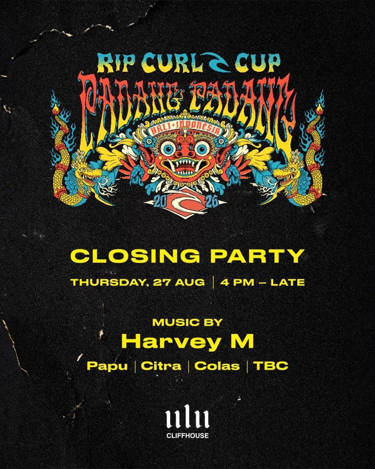 Rip Curl Cup Padang Padang After Party at Ulu Cliffhouse Rip Curl Cup Padang Padang After Party at Ulu Cliffhouse