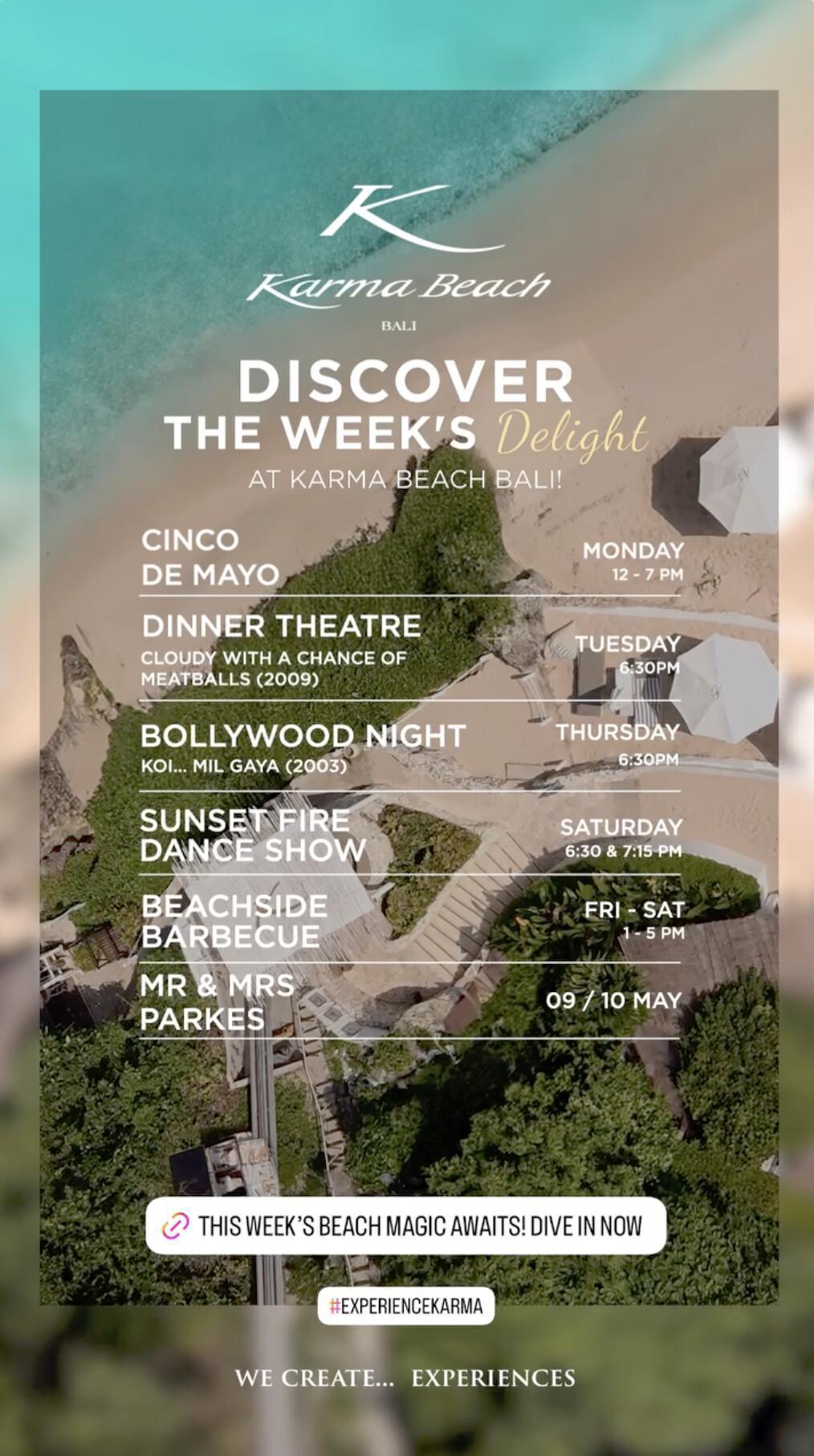 This Weeks Delights at Karma Beach Club
