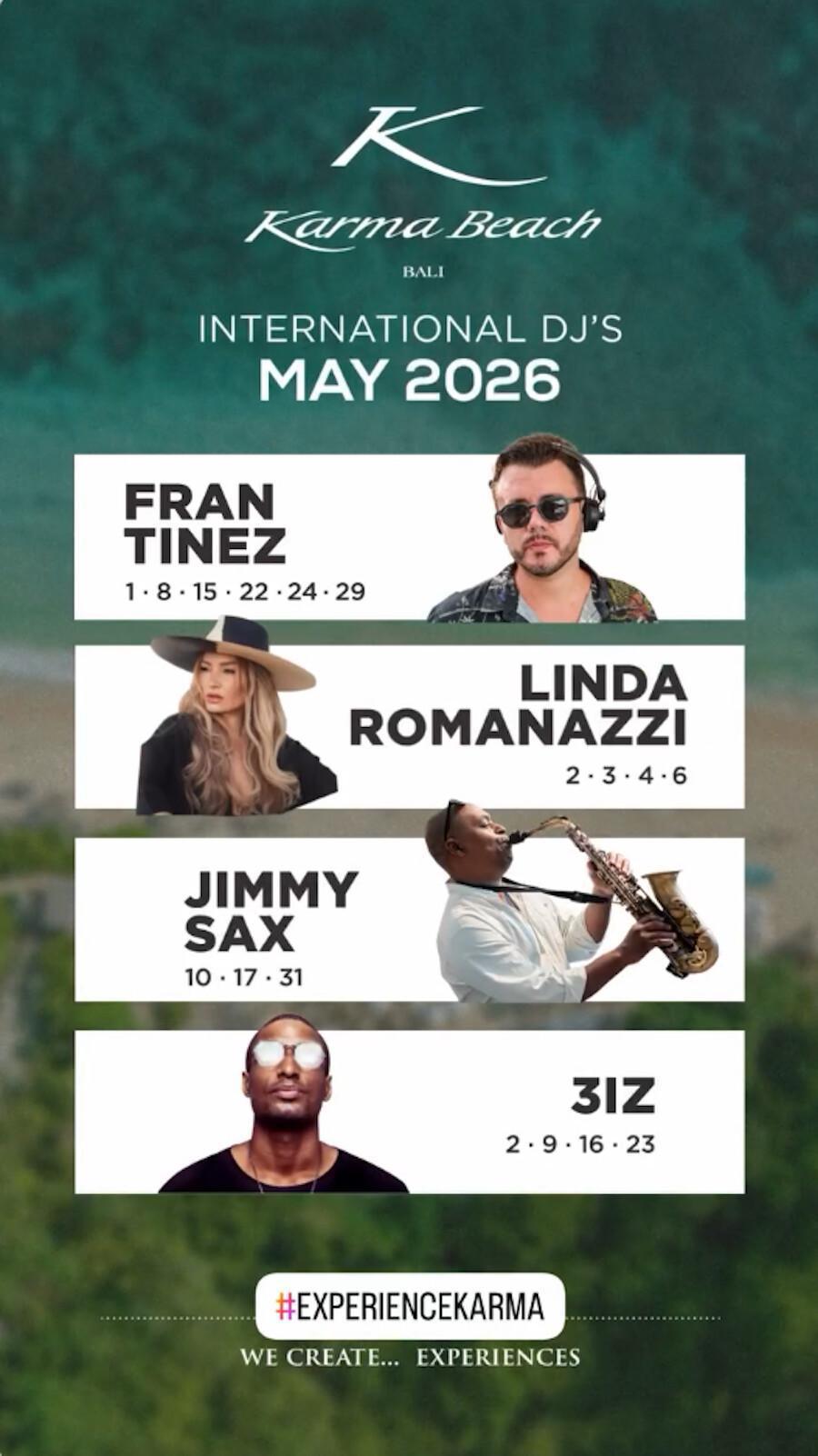 May DJ's at Karma Beach Club