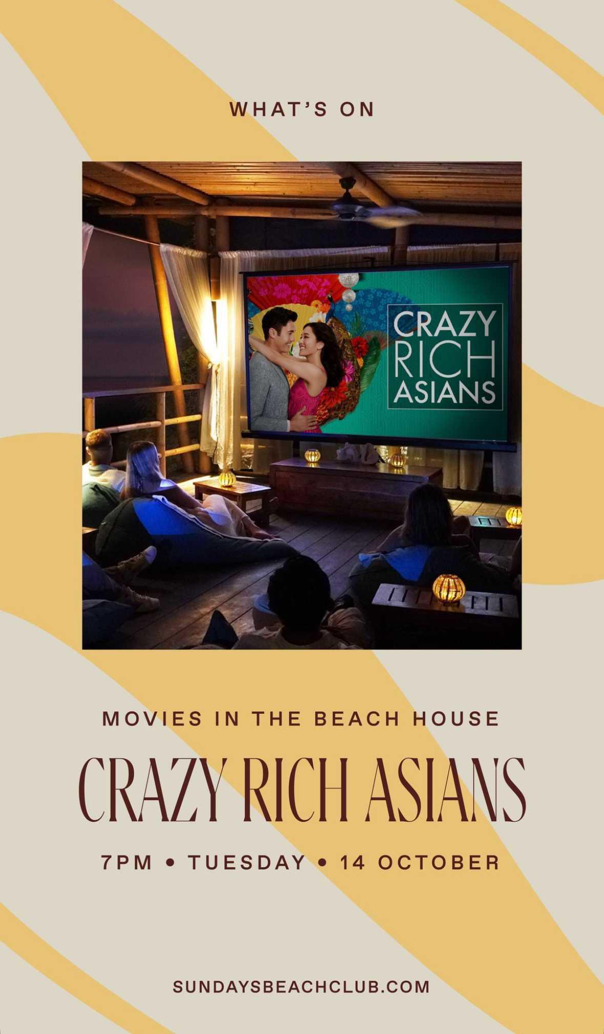 Movies by the Beach House at Sundays Beach Club