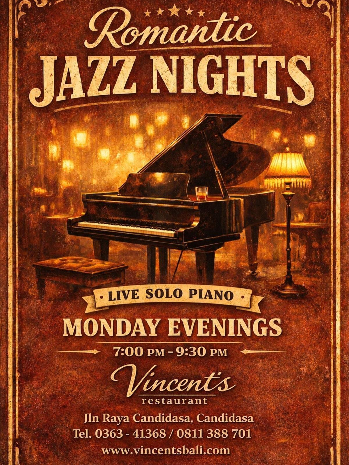 Romantic Jazz Nights at Vincent's Restaurant at Vincent's Restaurant Romantic Jazz Nights at Vincent's Restaurant at Vincent's Restaurant