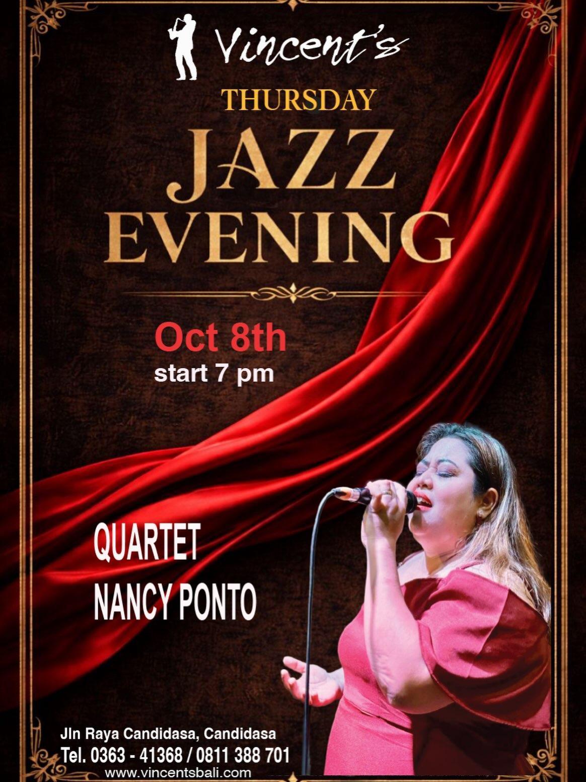 Nancy Ponto Quartet at Vincent's Restaurant Nancy Ponto Quartet at Vincent's Restaurant