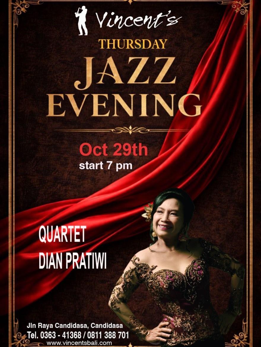 Dian Pratiwi Quartet at Vincent's Restaurant Dian Pratiwi Quartet at Vincent's Restaurant