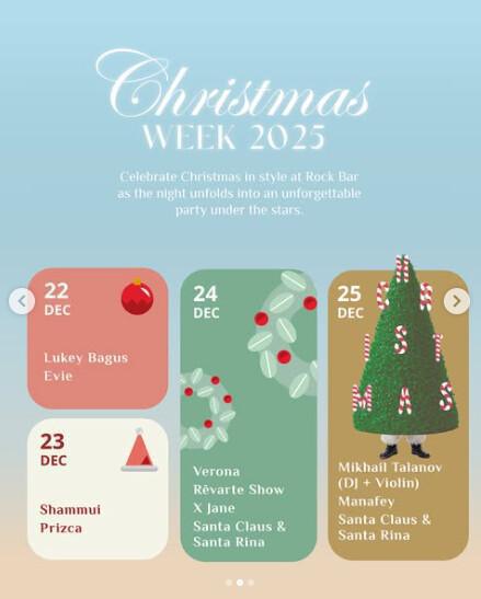 Christmas Week at Rock Bar Bali Christmas Week at Rock Bar Bali