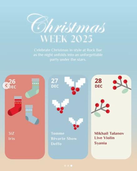 Christmas Week at Rock Bar Bali Christmas Week at Rock Bar Bali