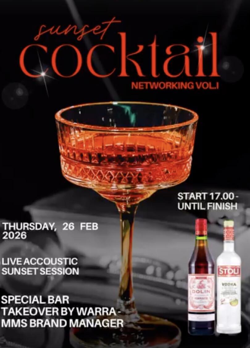 Sunset coktail at Beer & Co Partytenget