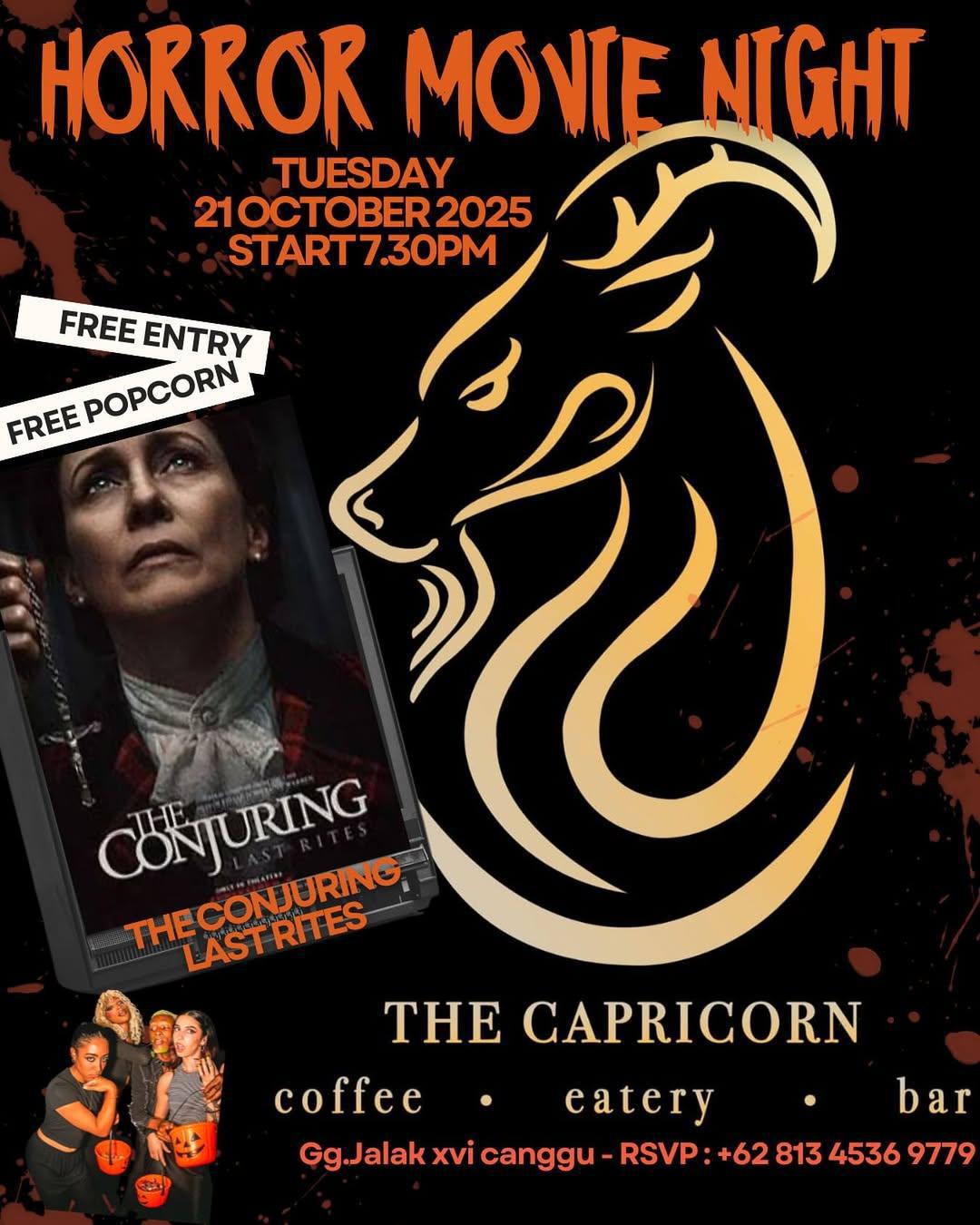 Horror Movie Night at The Capricorn Bali