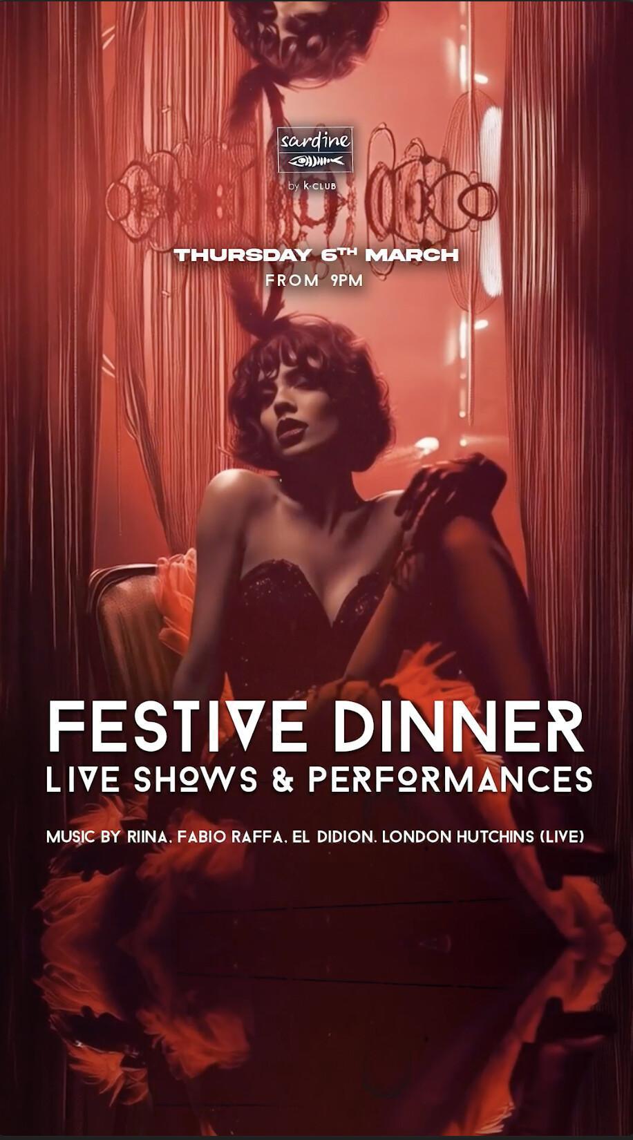 Festive Dinner - Thursday at Sardine by K Club