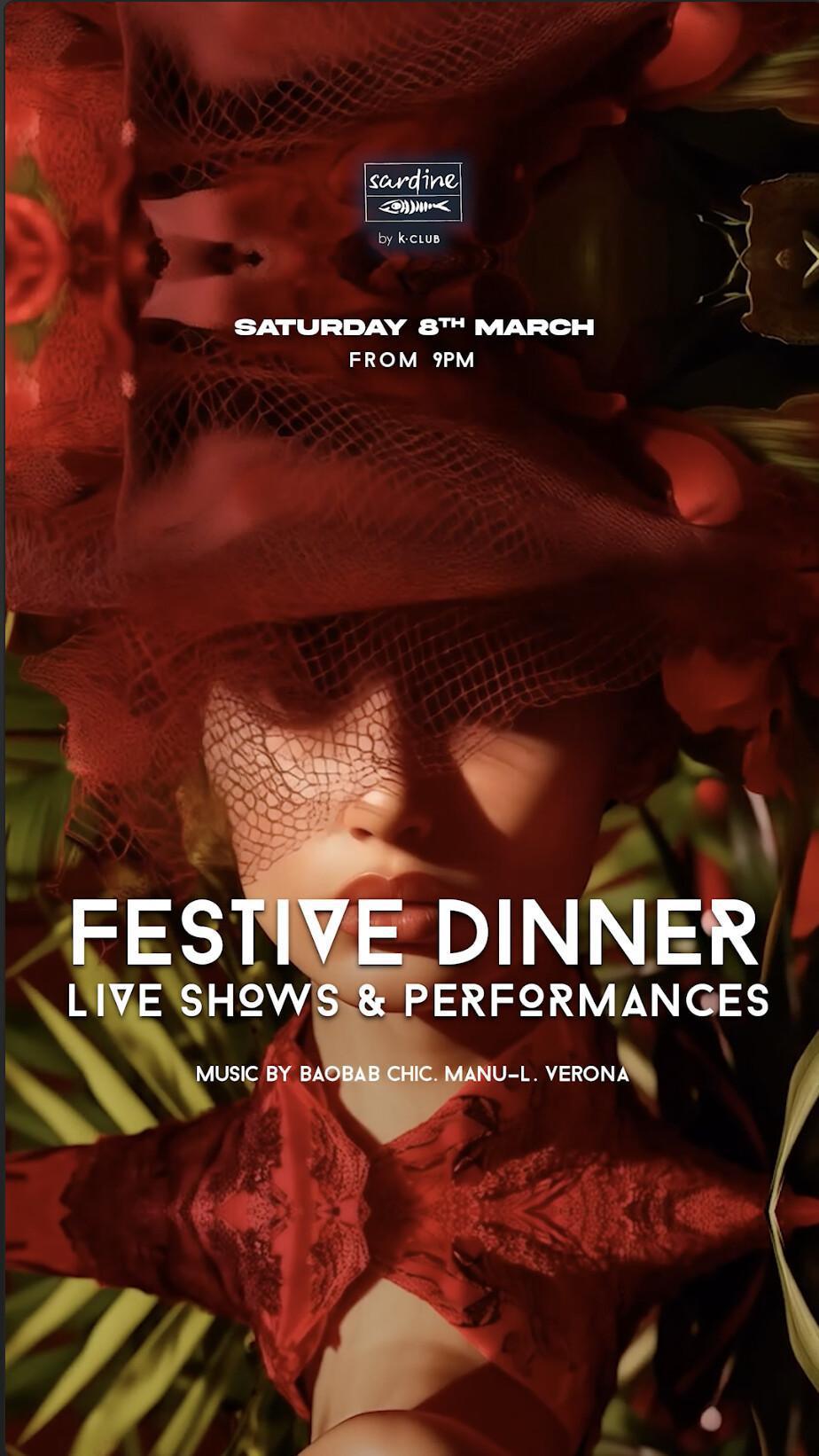 Festive Dinner - Saturday at Sardine by K Club