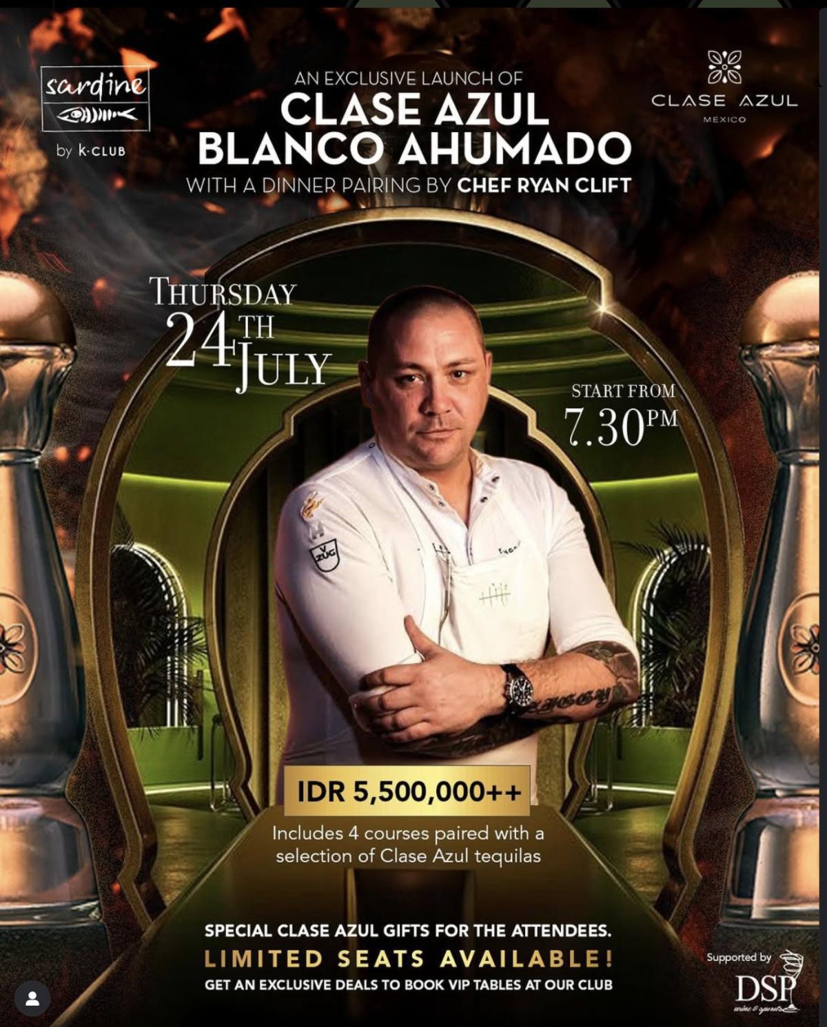 Exclusive Clase Azul Evening at Sardine by K Club