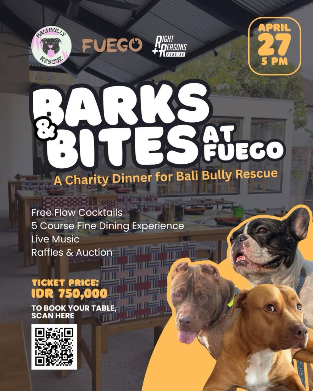 Barks & Bites at Fuego Grill Bali