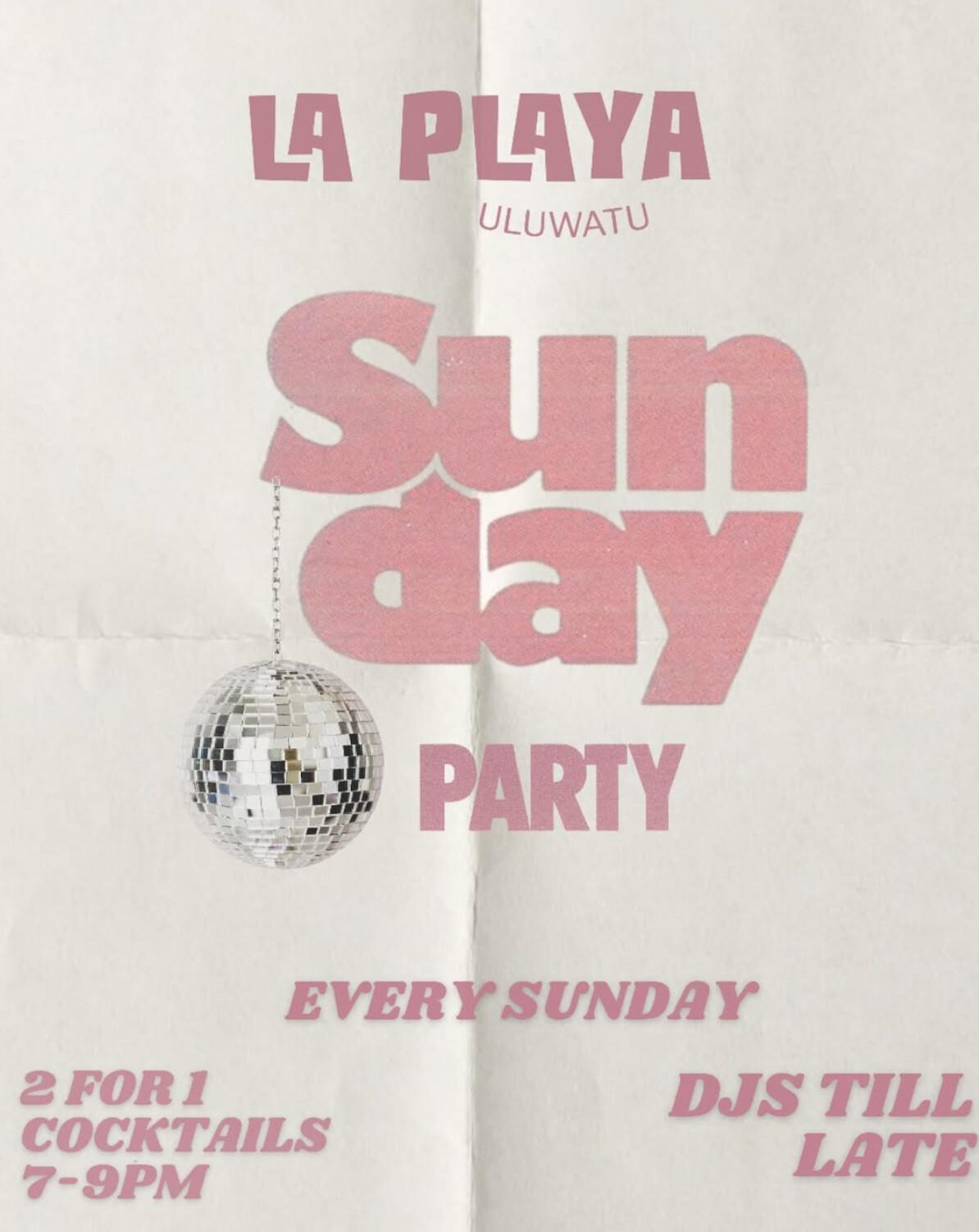 Sunday Party at La Playa