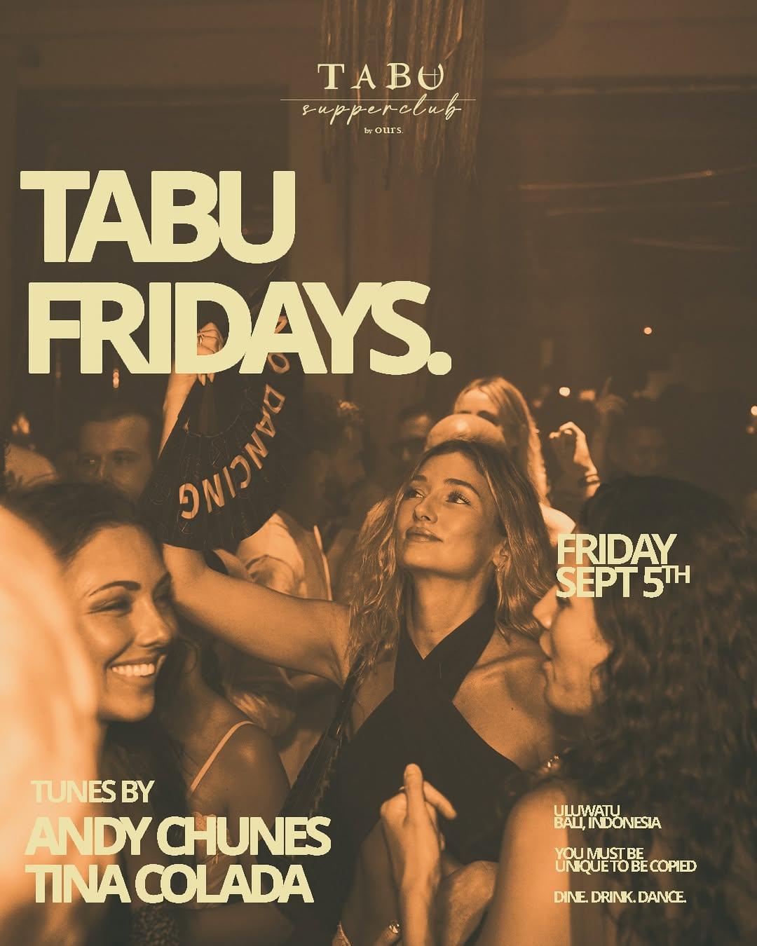 Friday at Tabu Bali