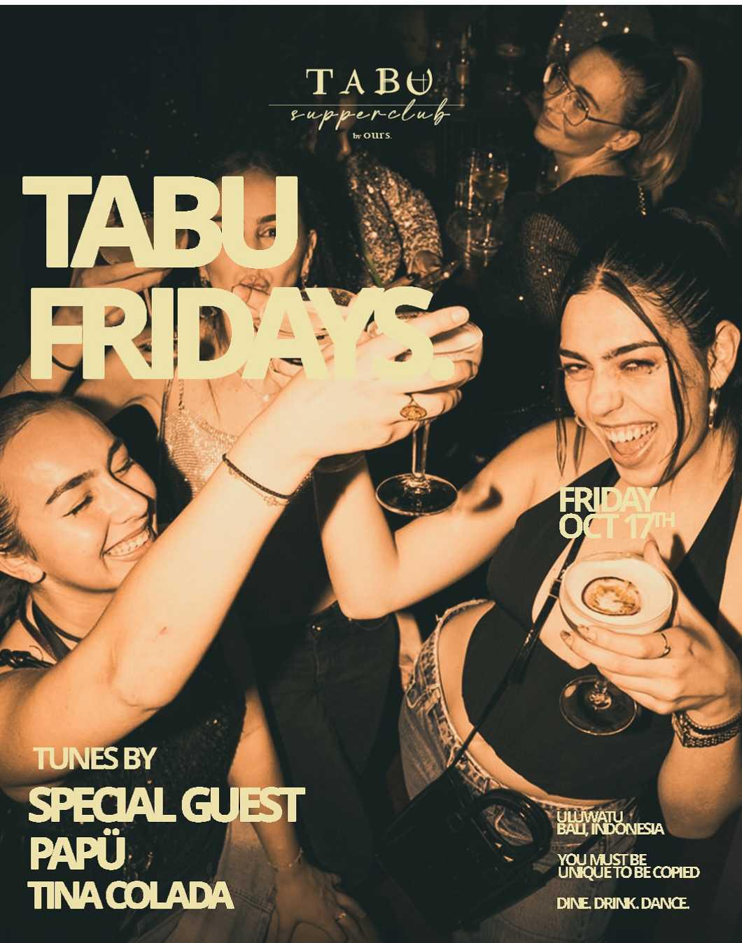 Friday at Tabu Bali