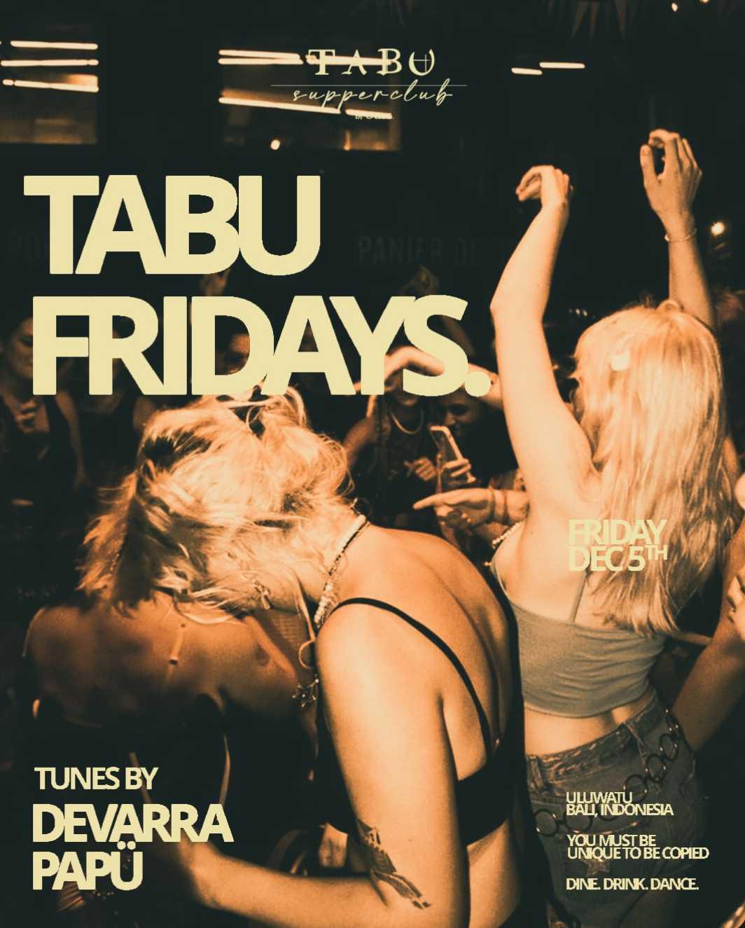 Friday at Tabu Bali