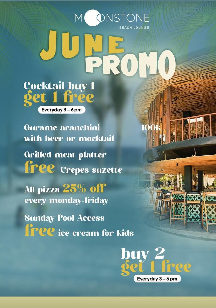 June promo at Moonstone Beach Lounge