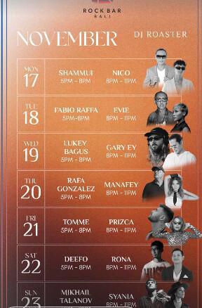 This week at Rock Bar Bali