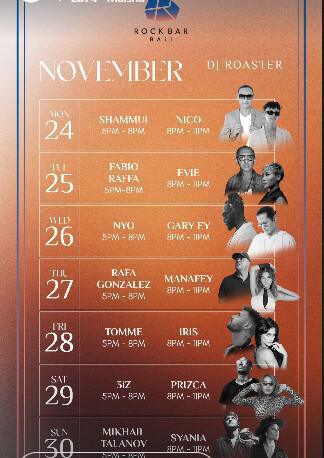 This week at Rock Bar Bali