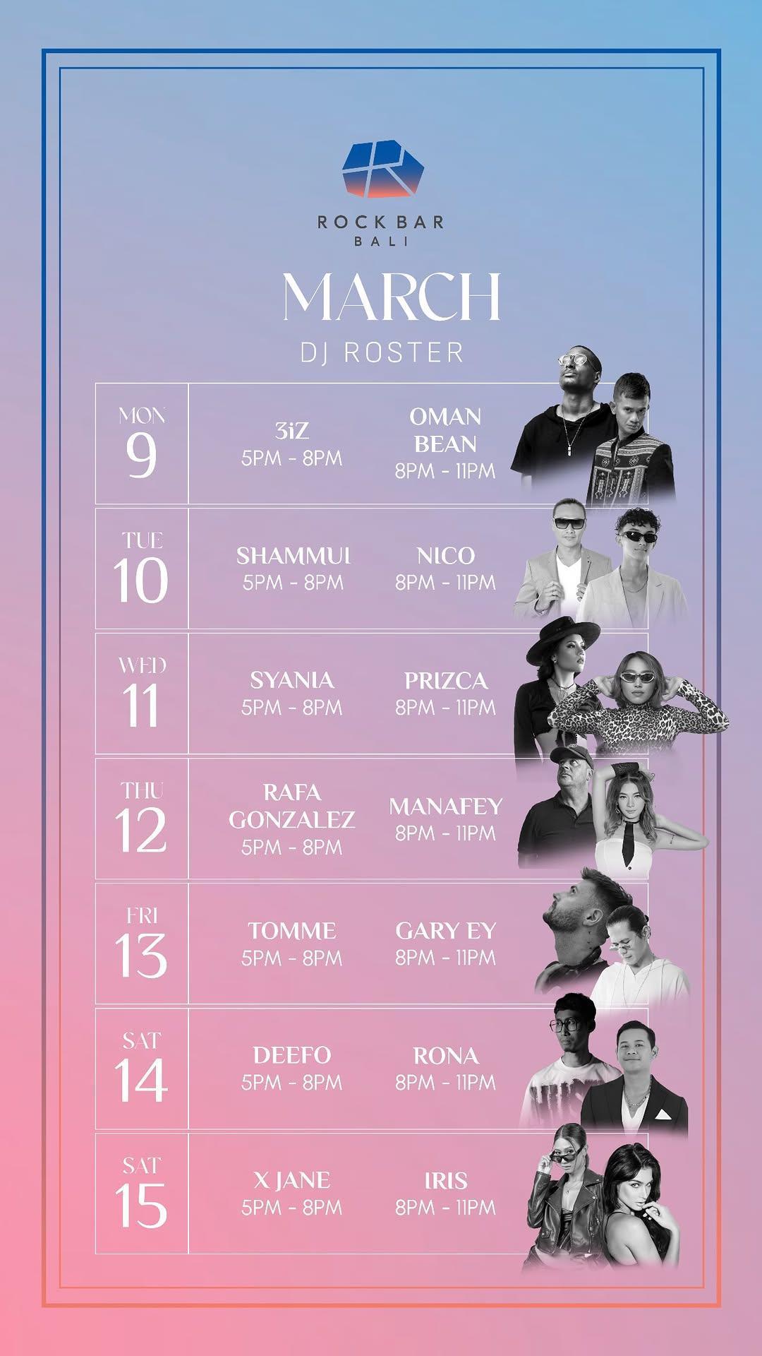 This week at Rock Bar Bali