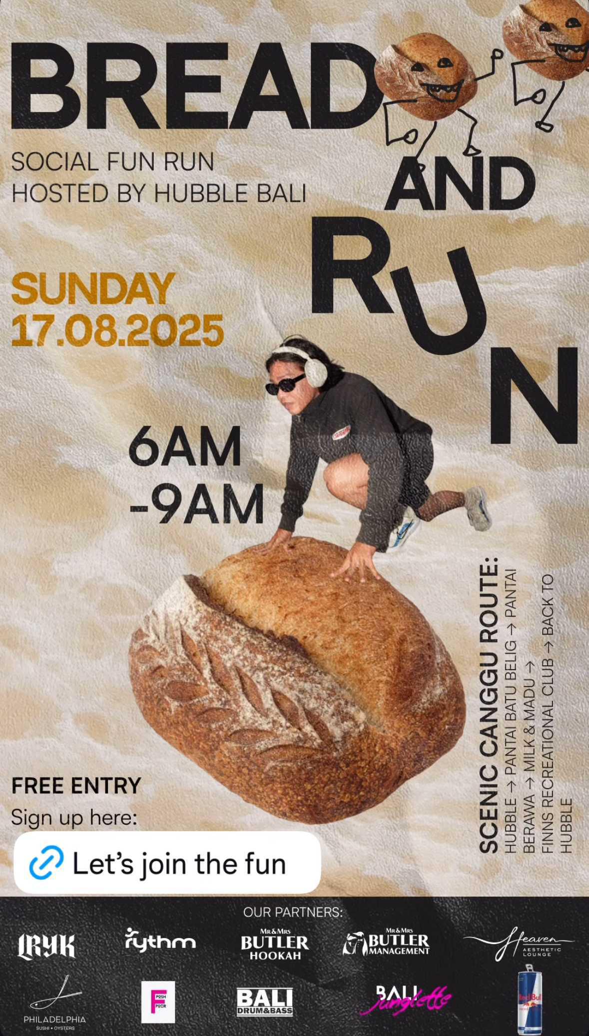 Bread & Run at Hubble