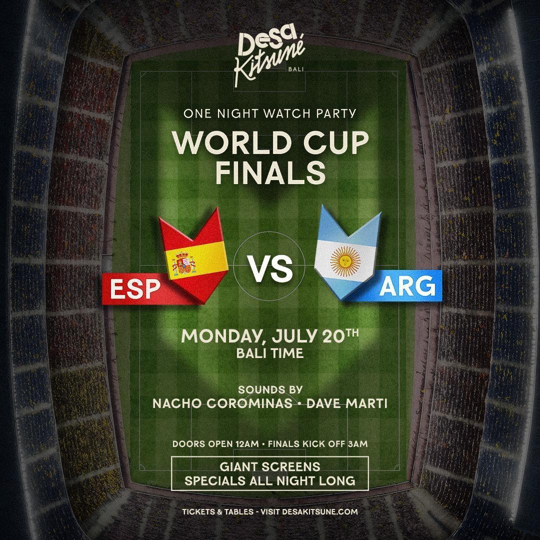 World Cup Final at Desa Kitsune Bali