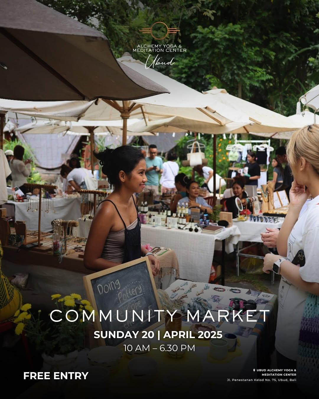 Community market at Alchemy Ubud