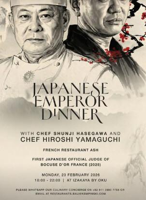 Japanese Emperor Dinner at kempinsky bali 