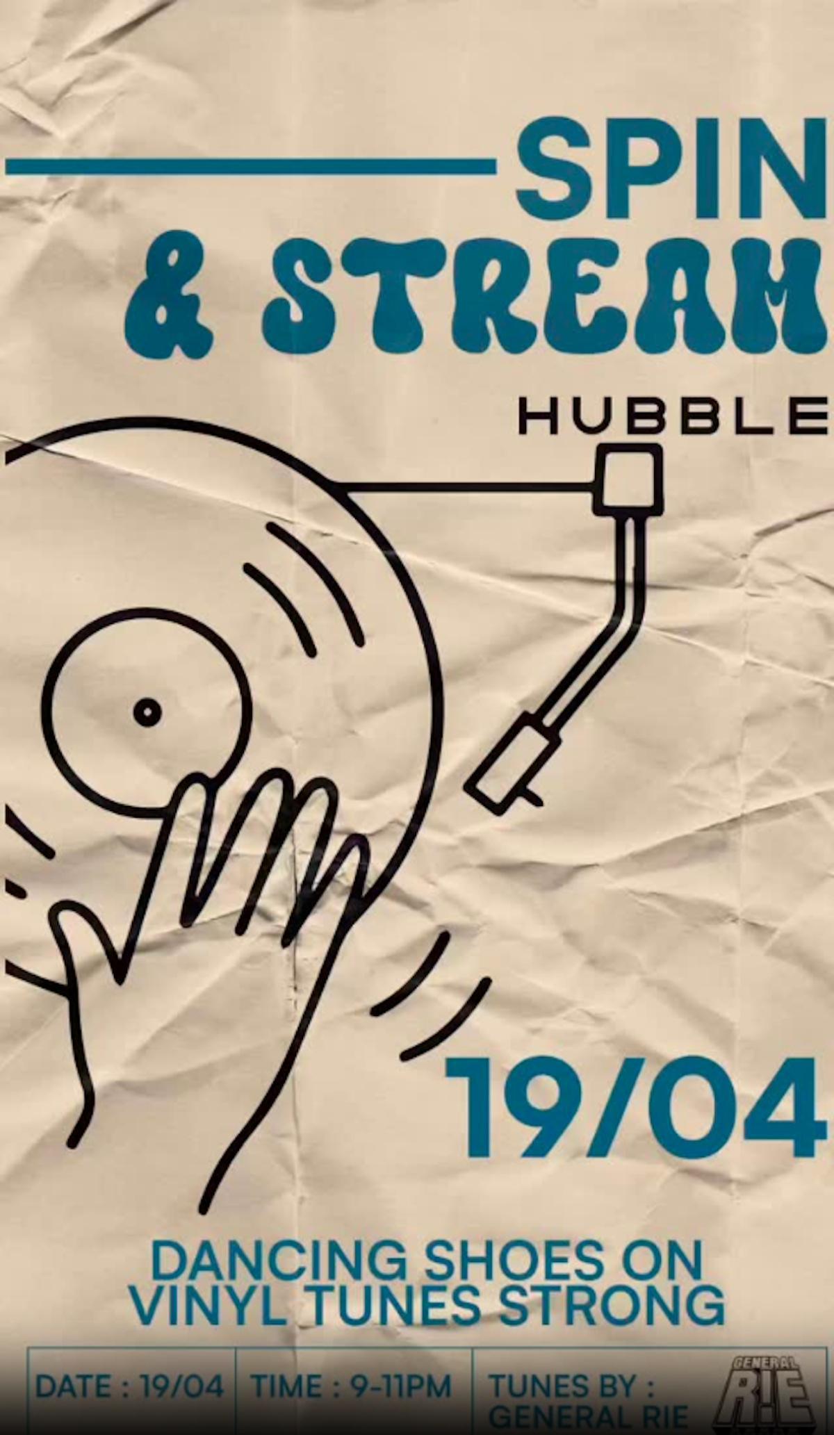 Spin & stream at Hubble