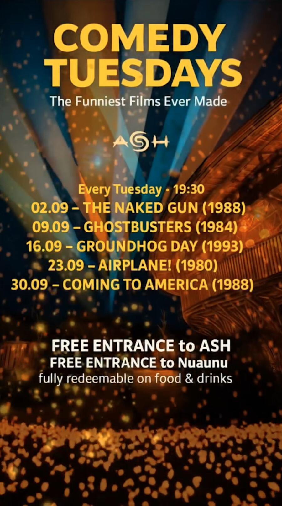 Comedy Tuesdays at Ash Nuanu 