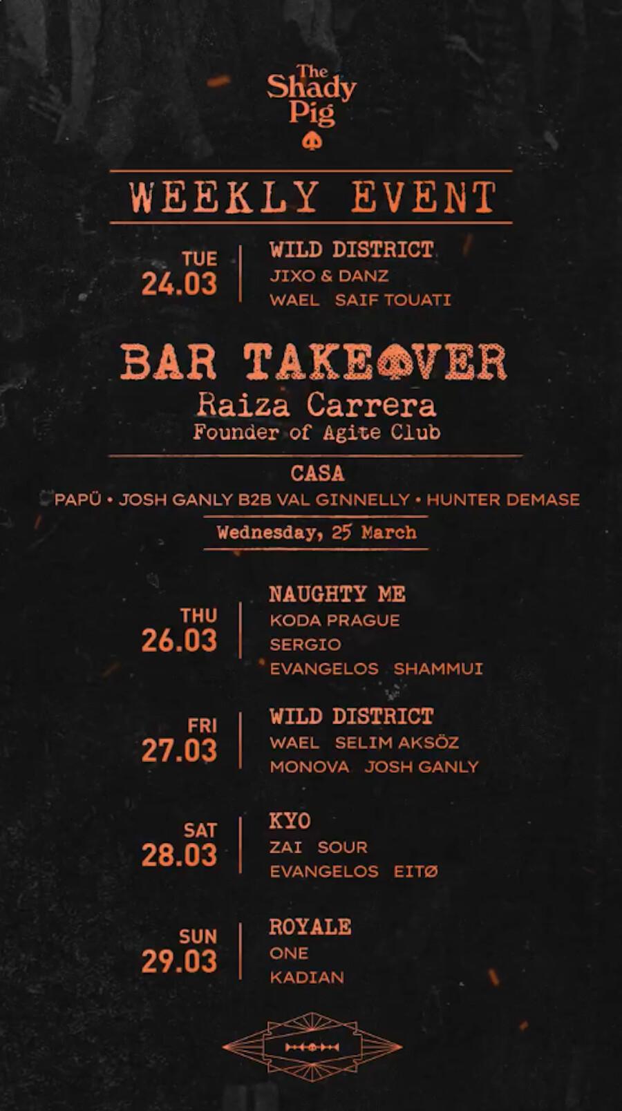 This week at The Shady Pig Berawa