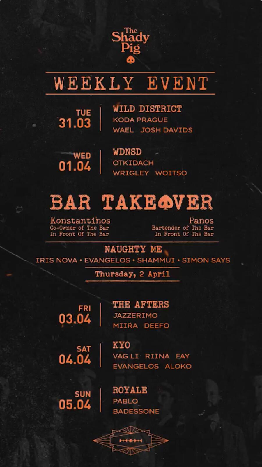 This week at The Shady Pig Berawa