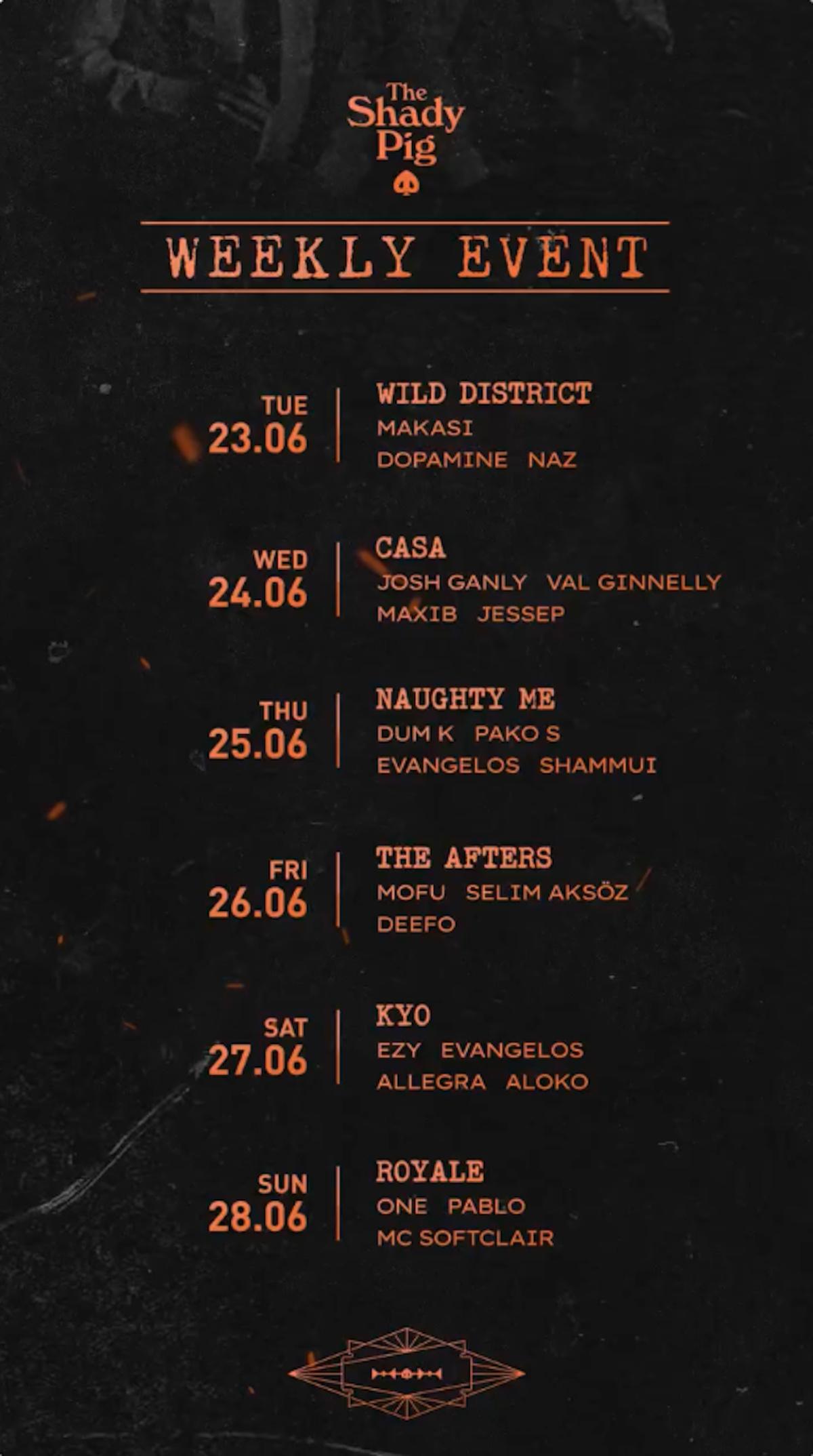 This Week at The Shady Pig Berawa