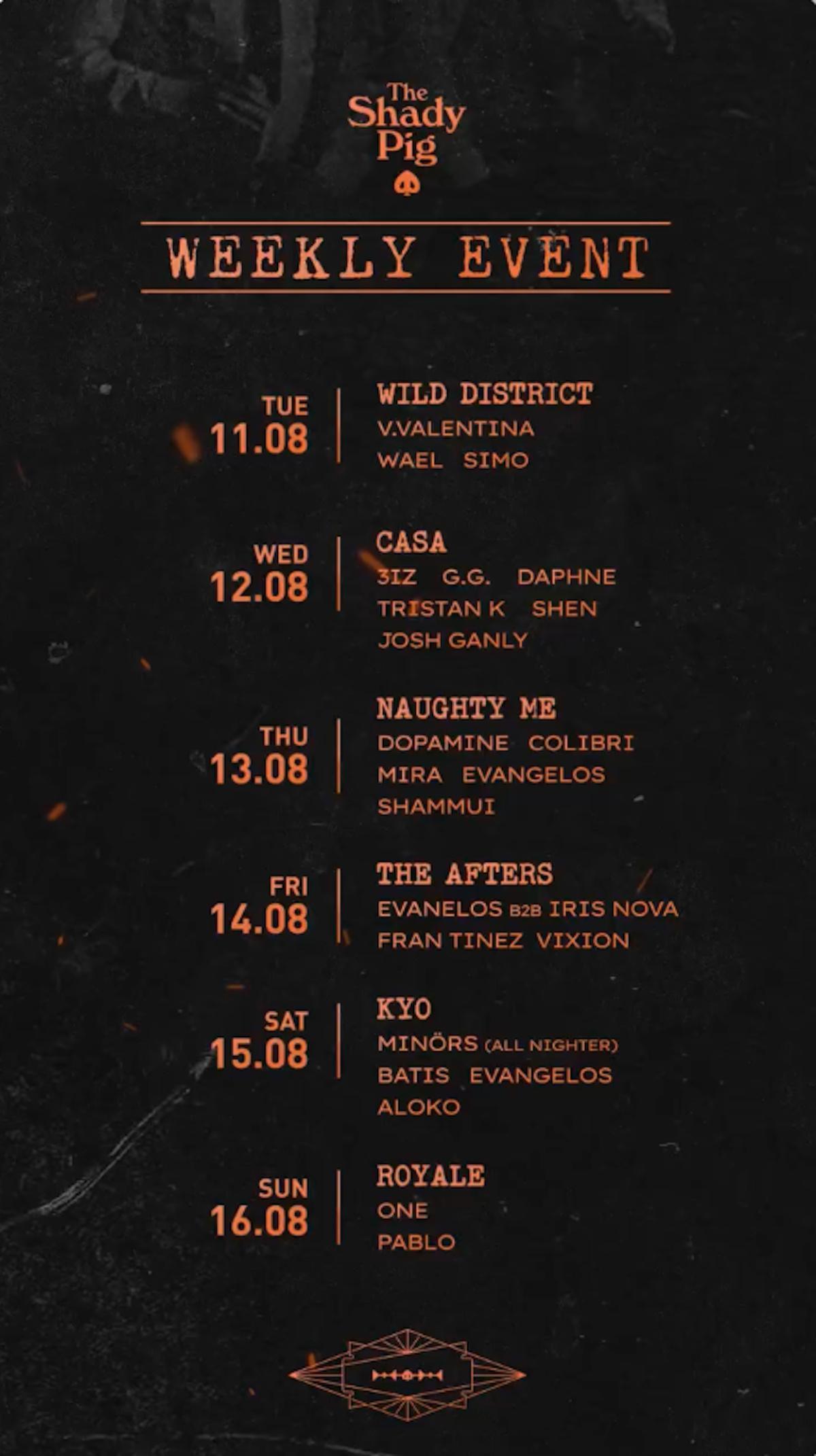 This Week at The Shady Pig Berawa