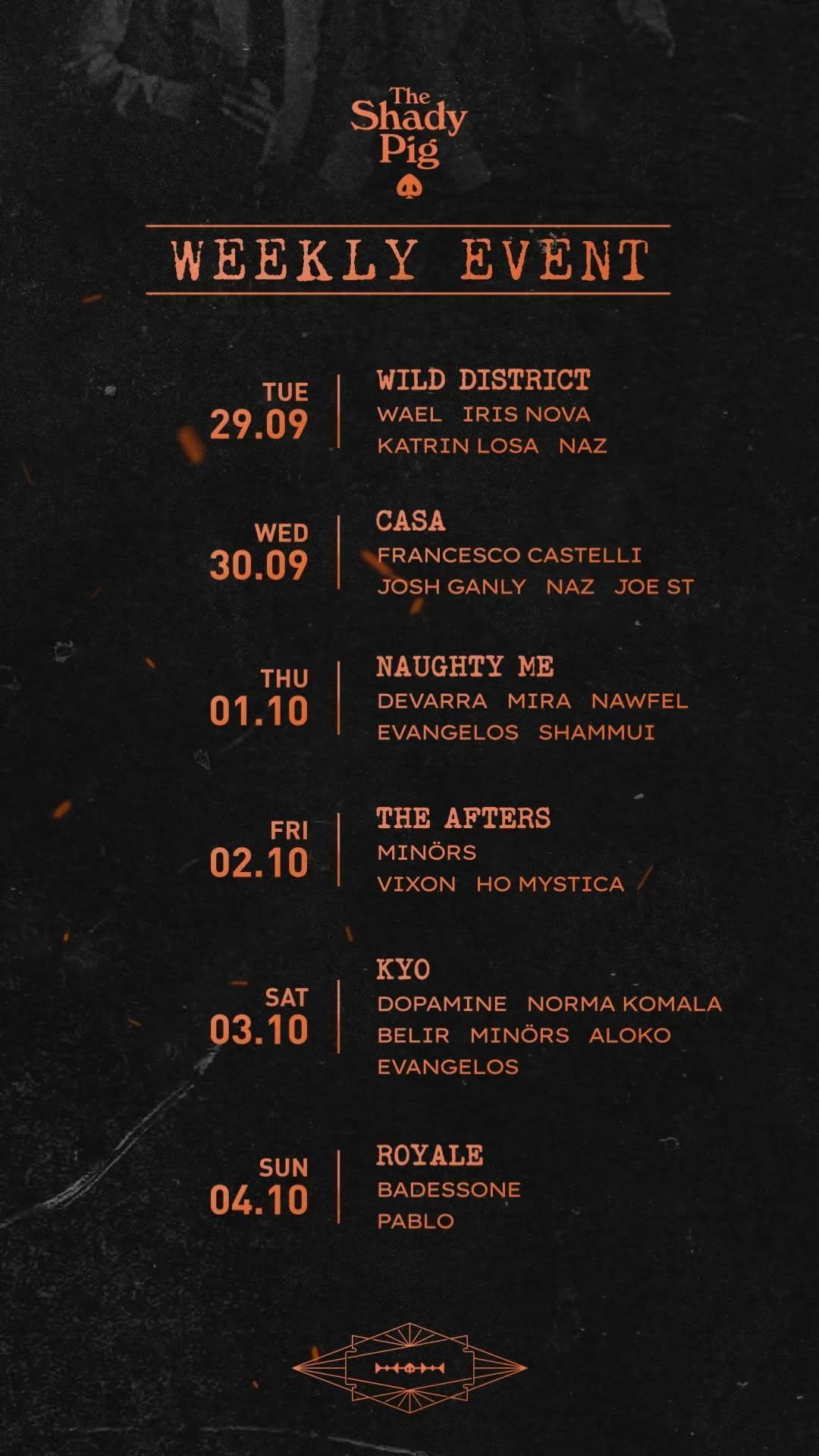 This Week at The Shady Pig Berawa