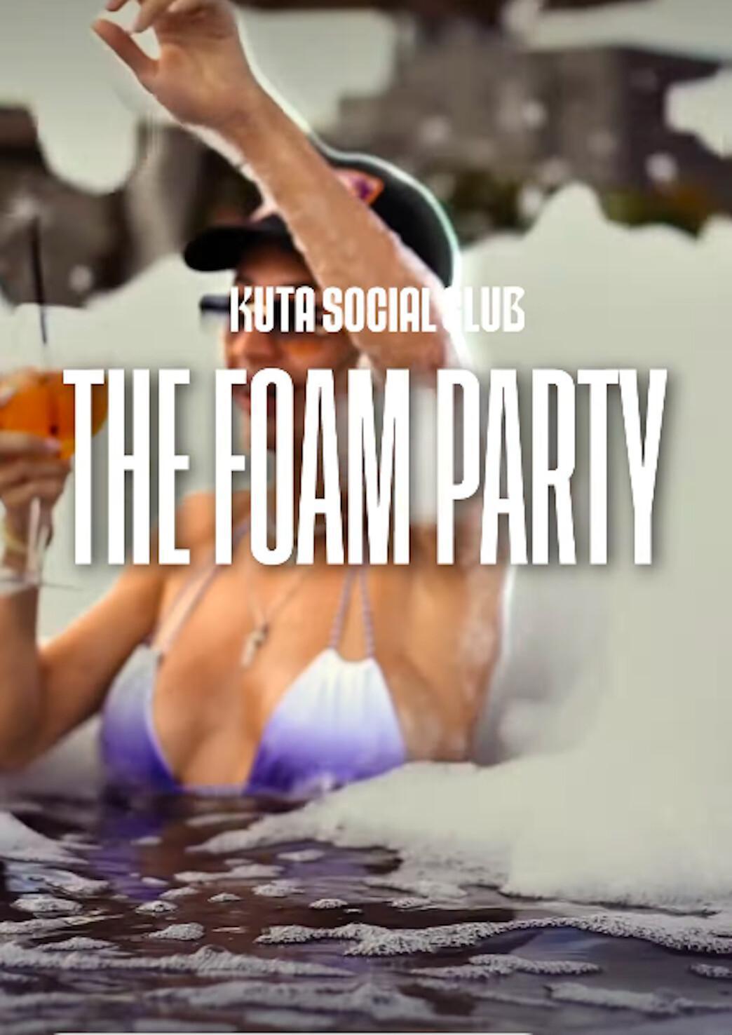 Foam party at Kuta Social Club Bali 