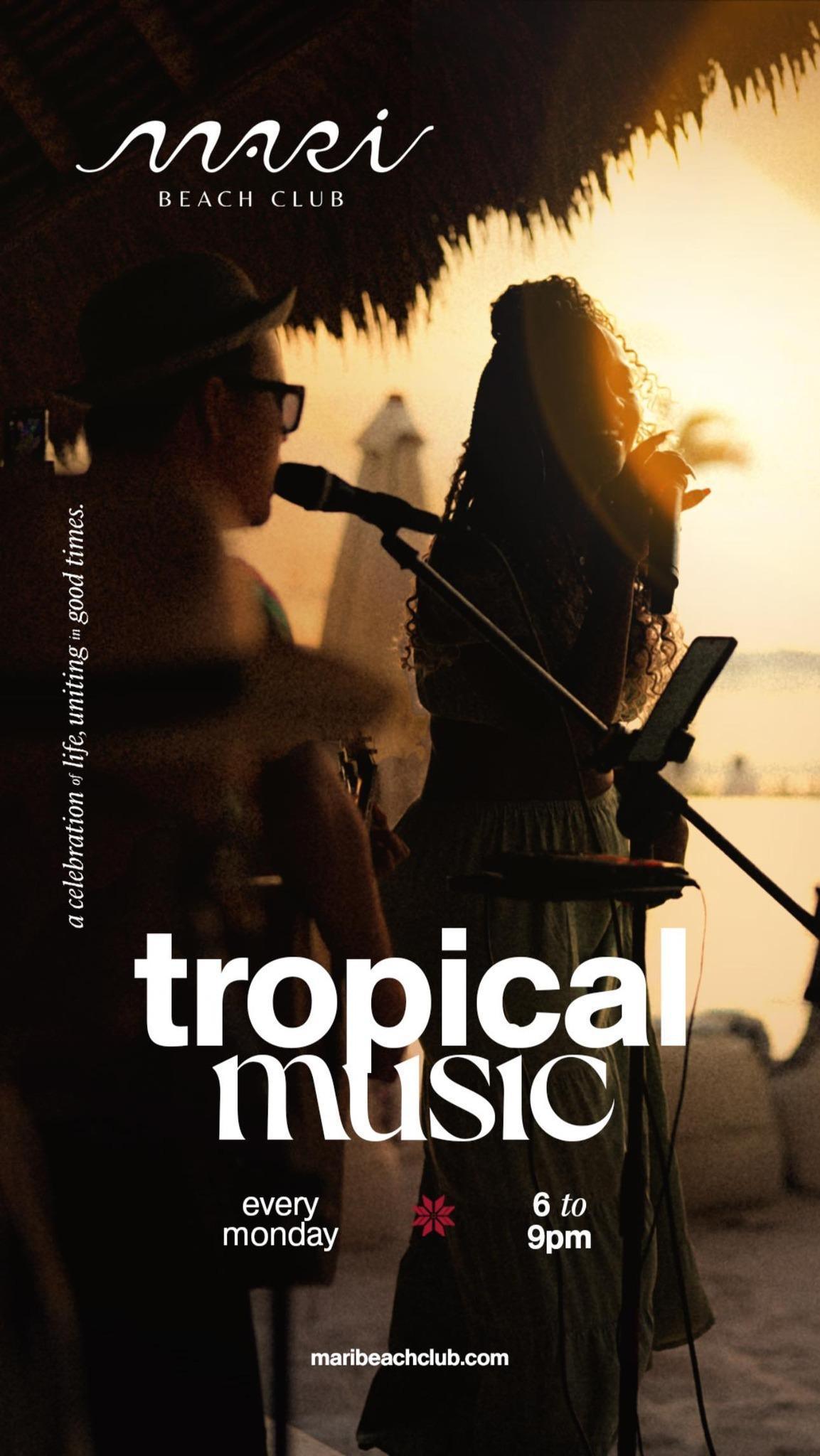 Tropical Music at Mari Beach Club