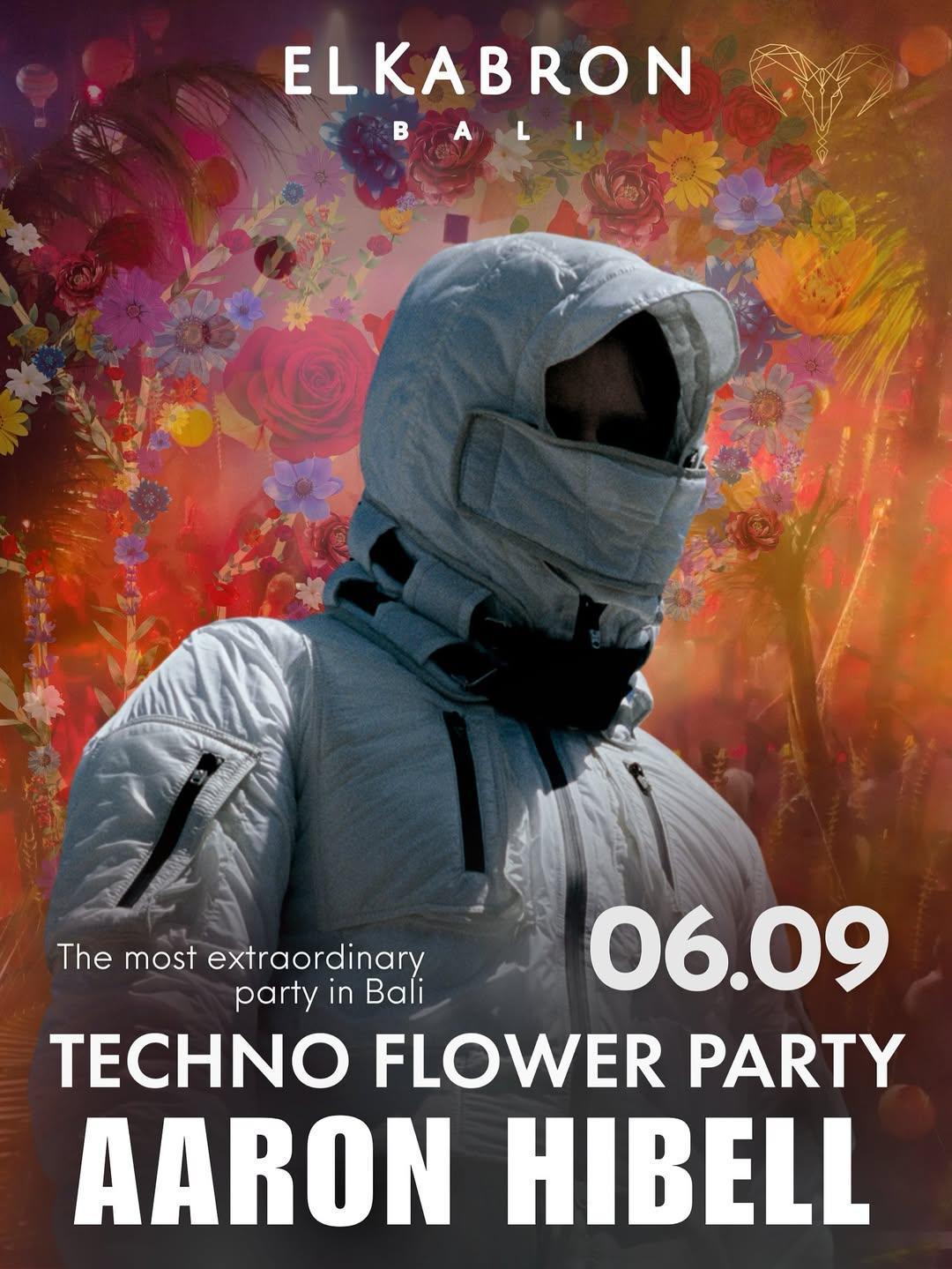 Techno Flower Party at El Kabron Bali Techno Flower Party at El Kabron Bali