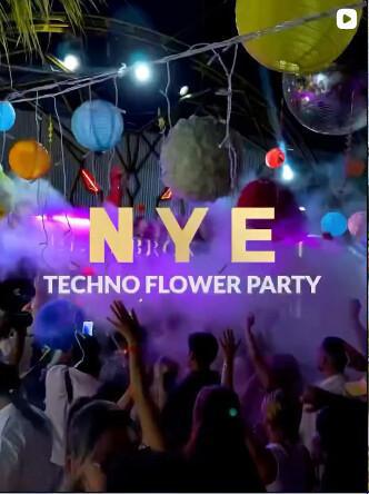 NYE Techno Flower Party at El Kabron Bali NYE Techno Flower Party at El Kabron Bali