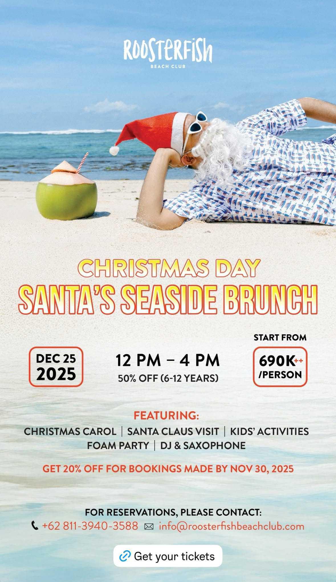 Christmas DAY at Roosterfish Beach Club
