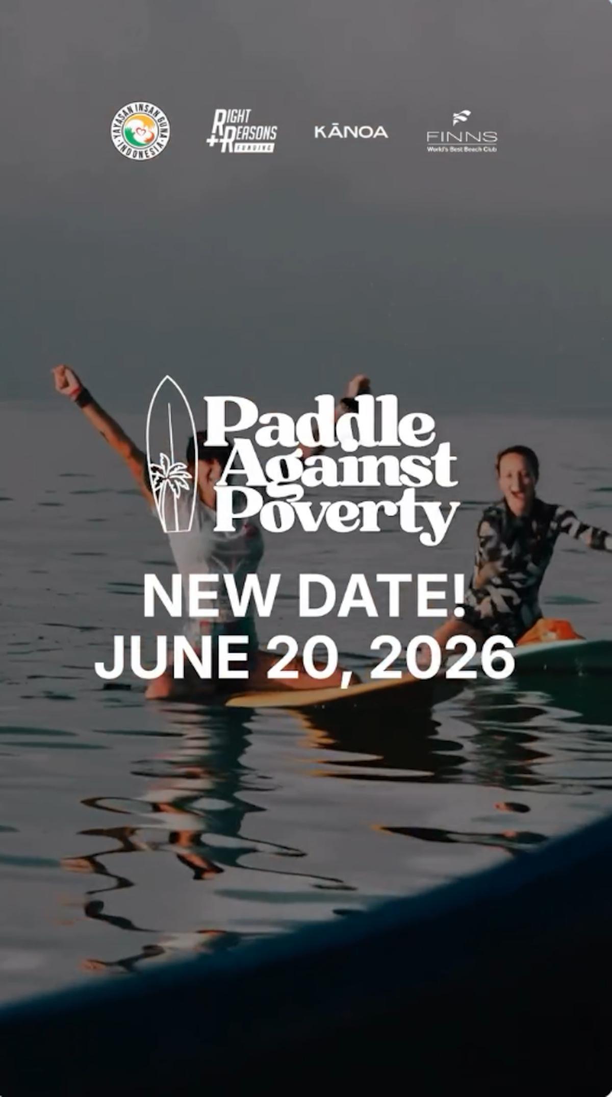 Paddle Against Poverty at Kanoa Bali Paddle Against Poverty at Kanoa Bali