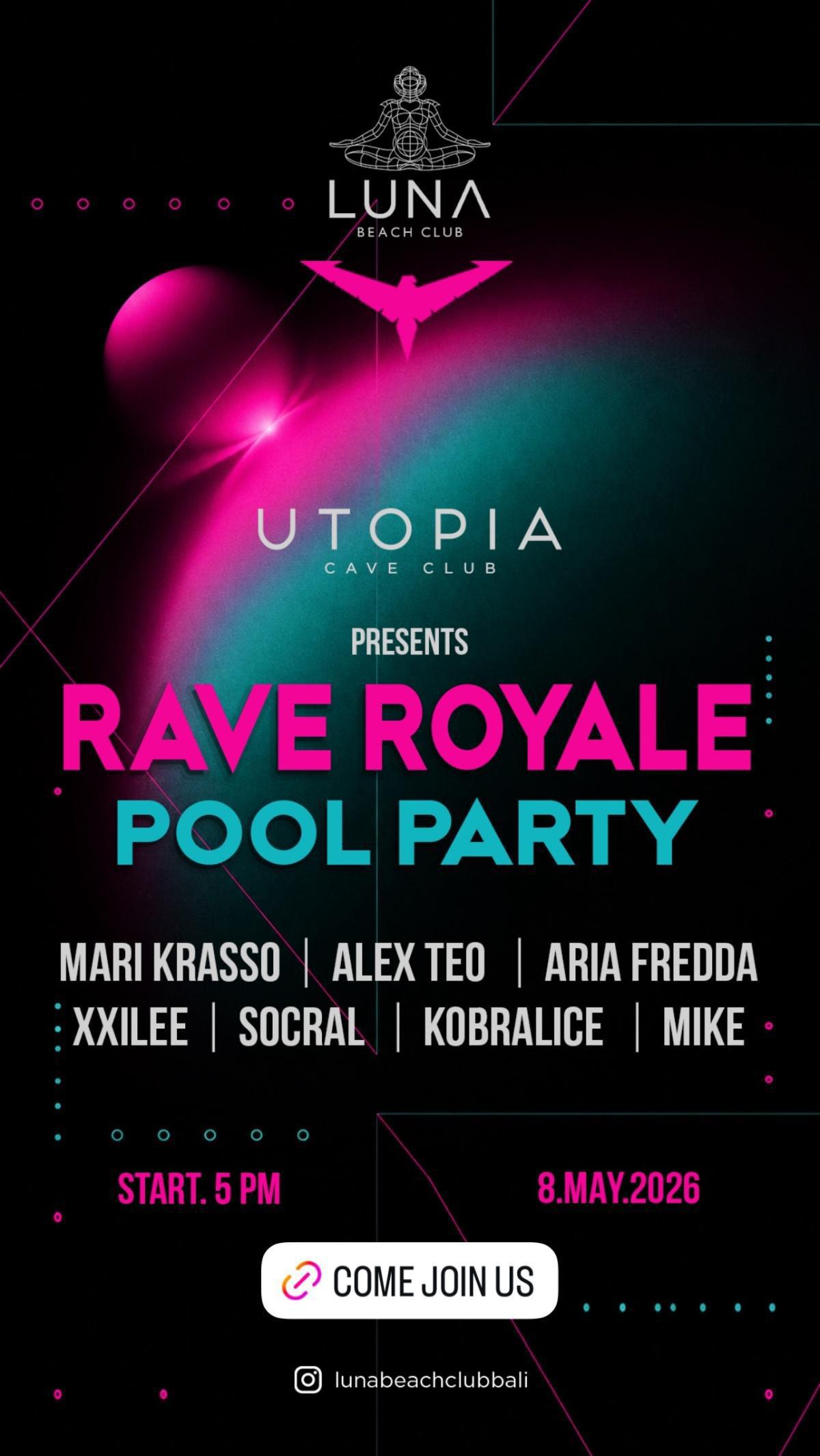 Rave Royale Pool Party at Luna Beach Club