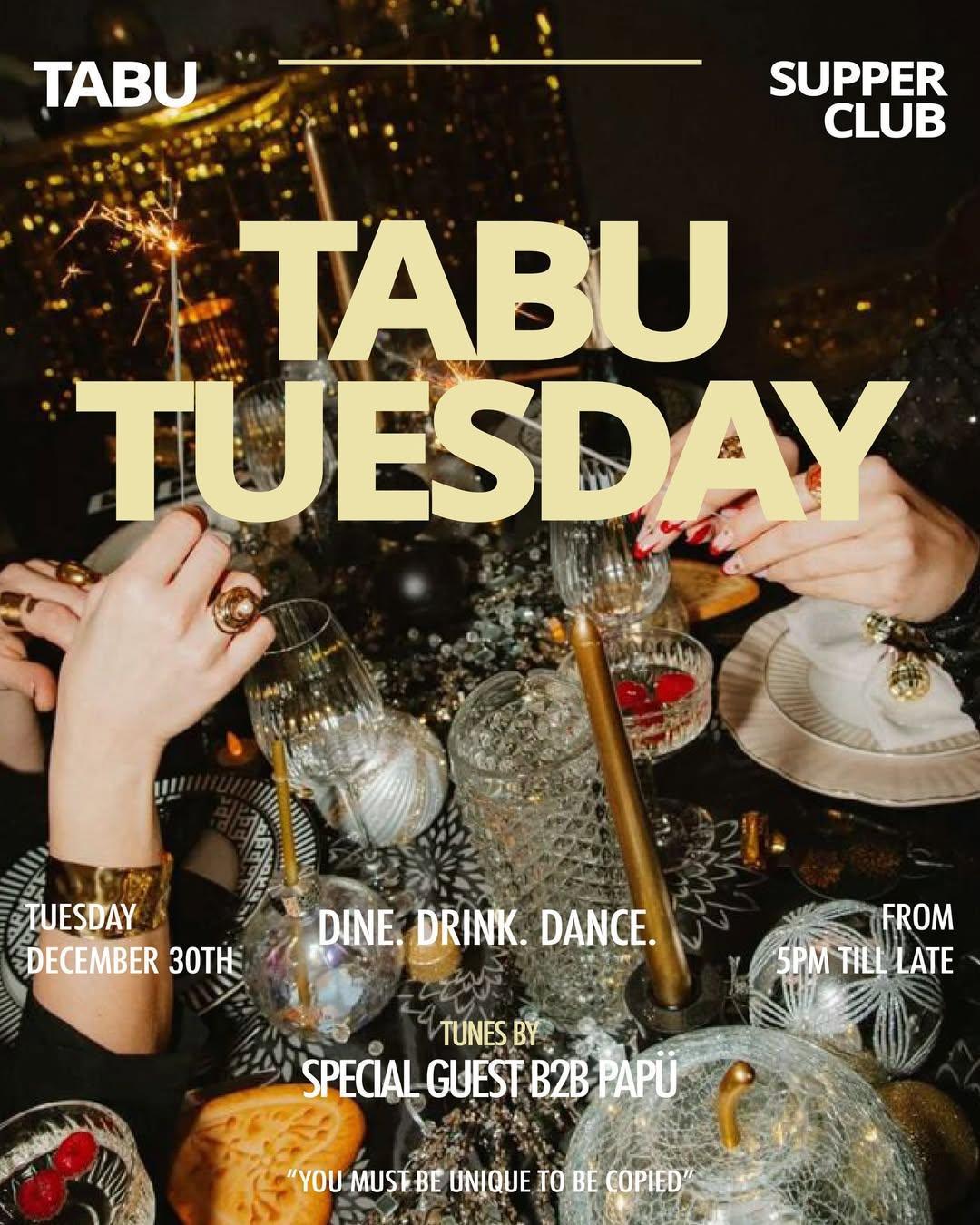 Tuesday at Tabu Bali