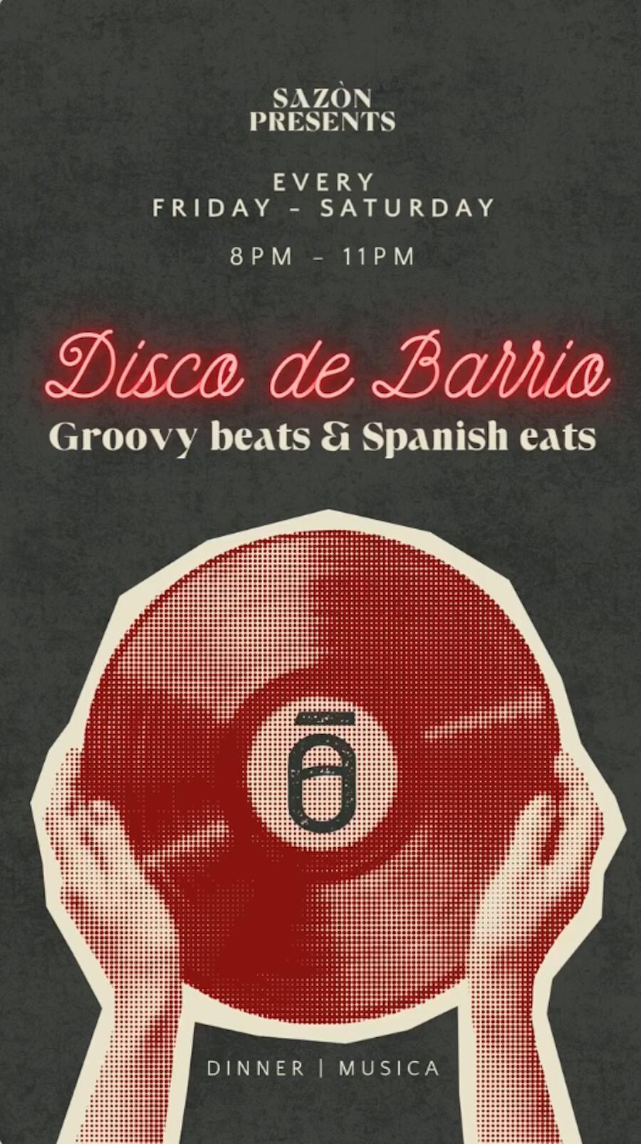 Disco De Barrio at Sazón Bali