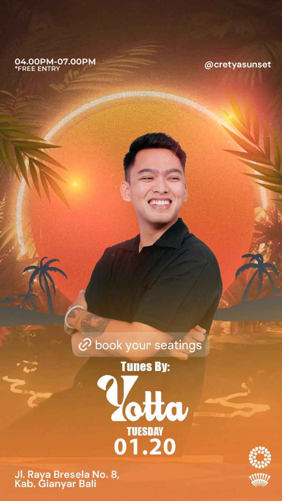 Yotta at Cretya Sunset