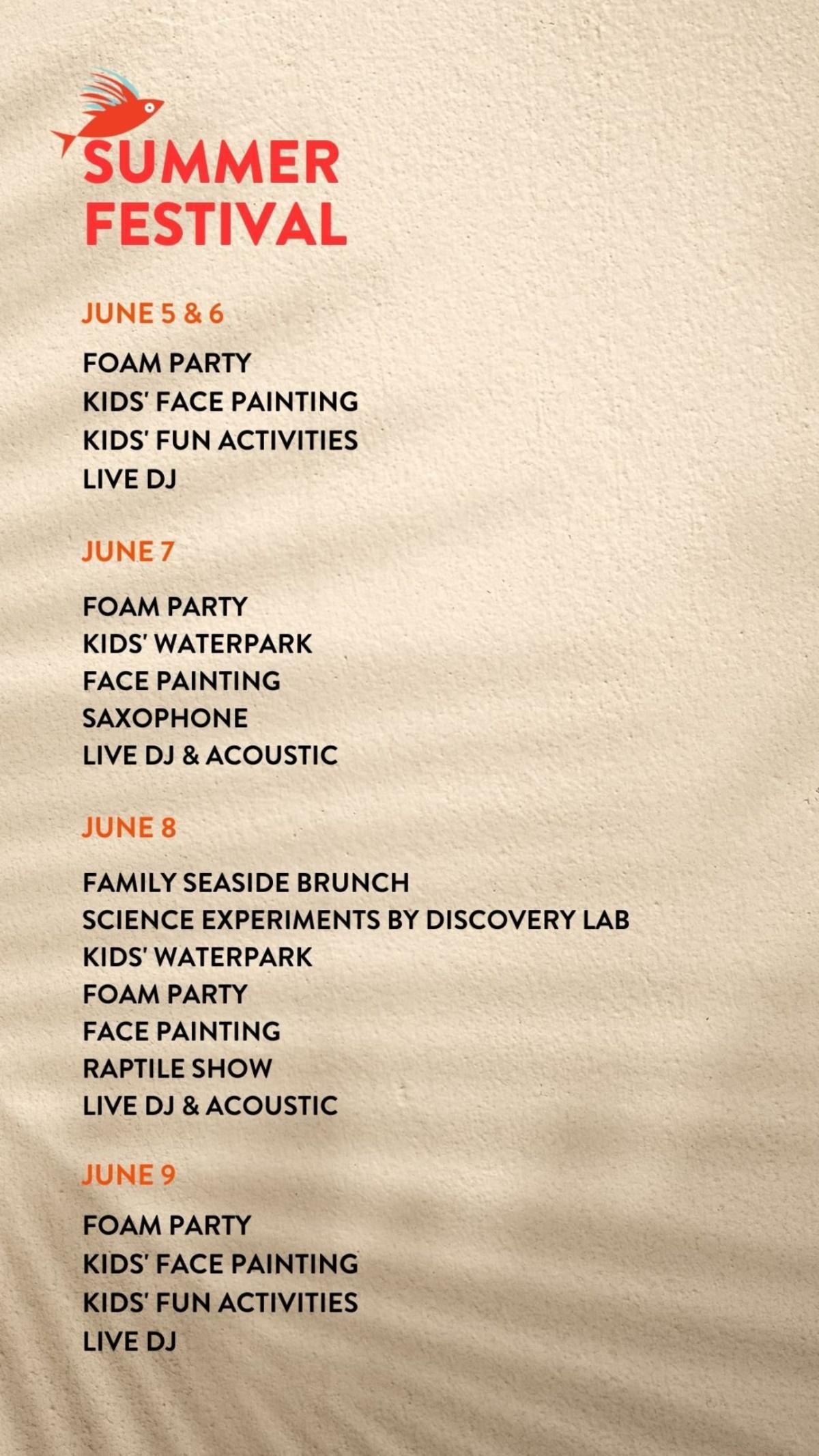 Summer festival at Roosterfish Beach Club