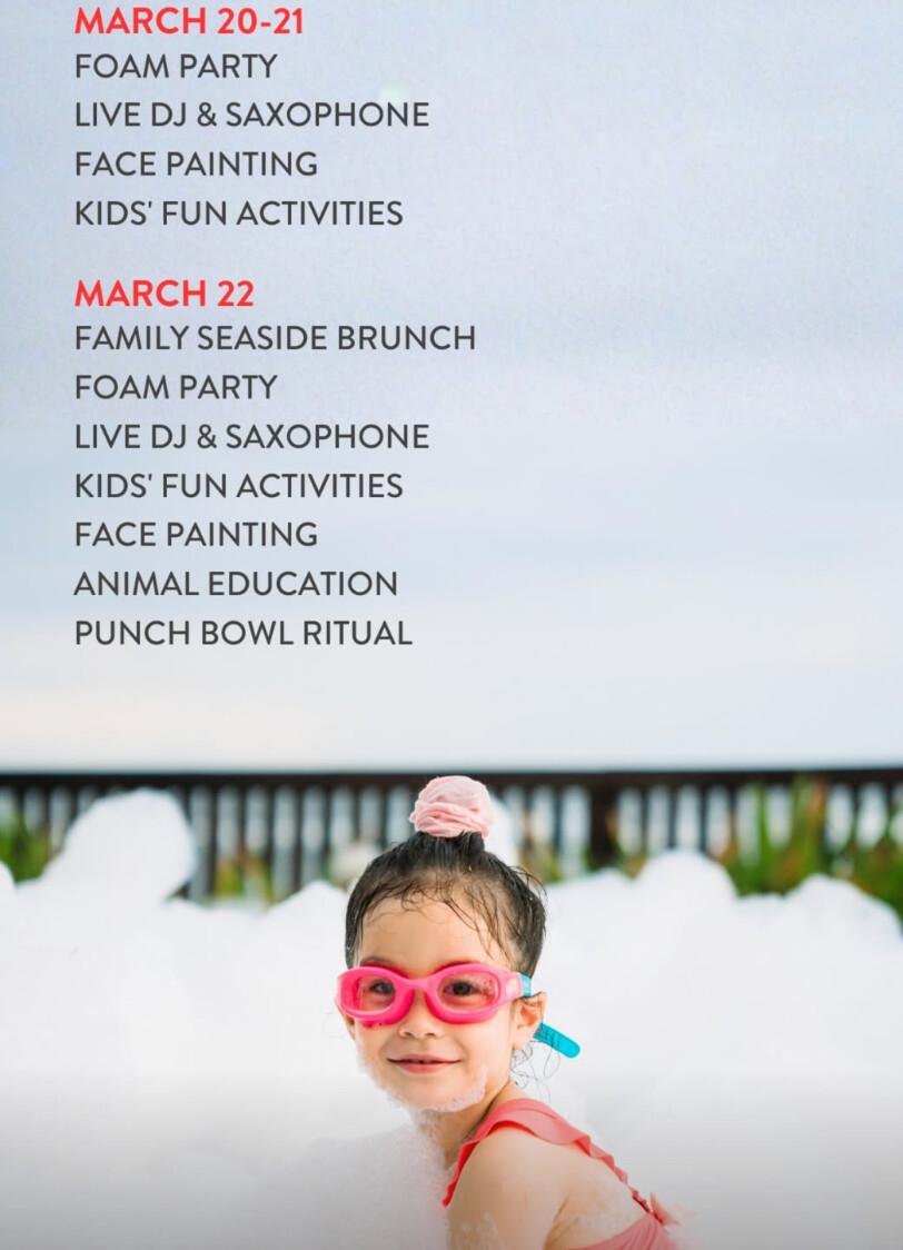 Event schedule at Roosterfish Beach Club