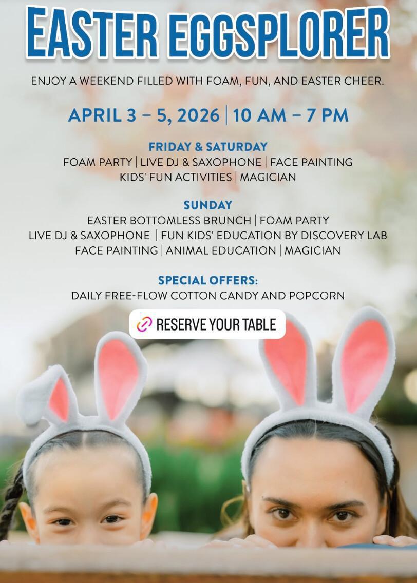 Easter schedule at Roosterfish Beach Club