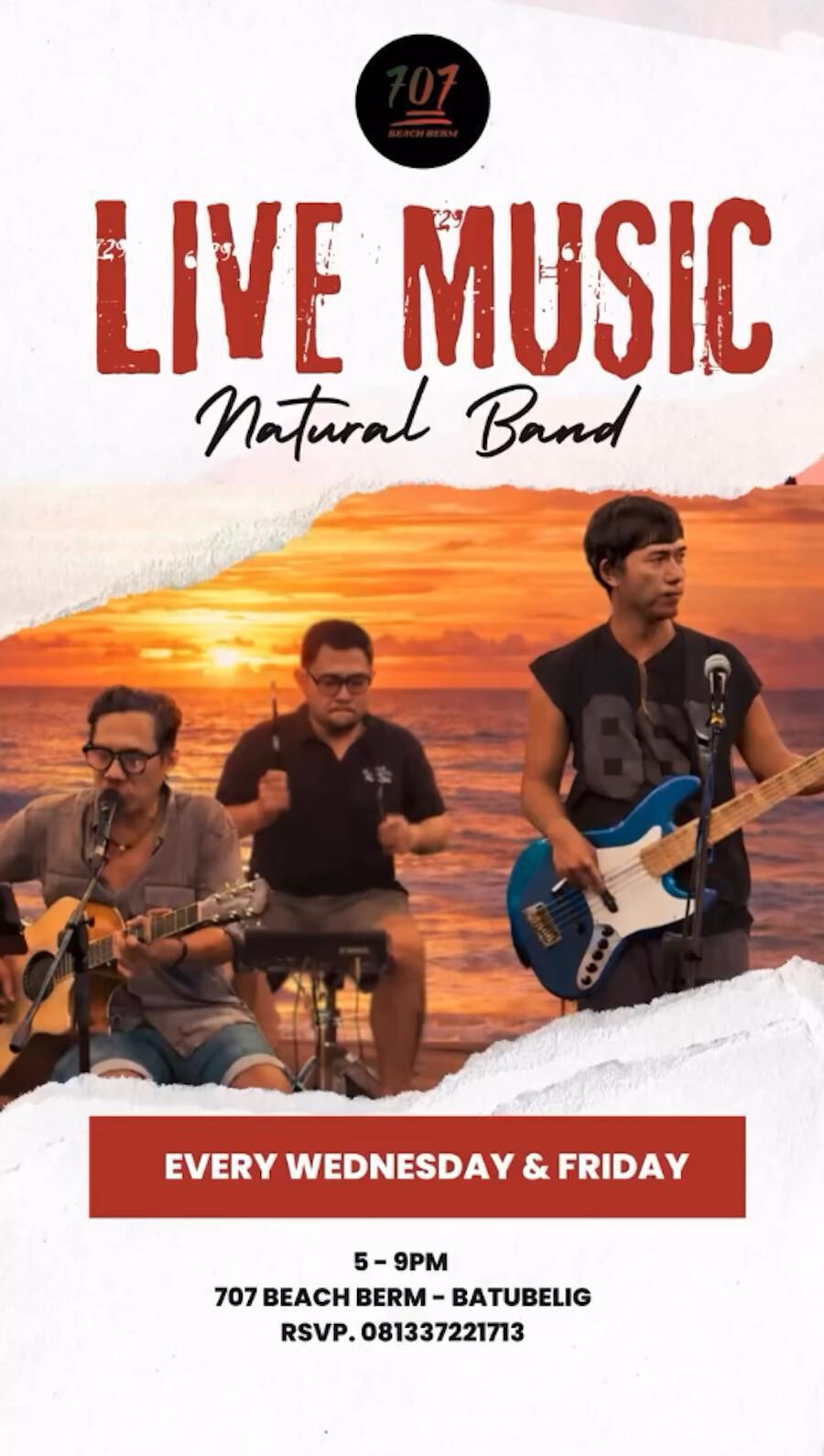 Live Music at 707 Beachberm Bali 