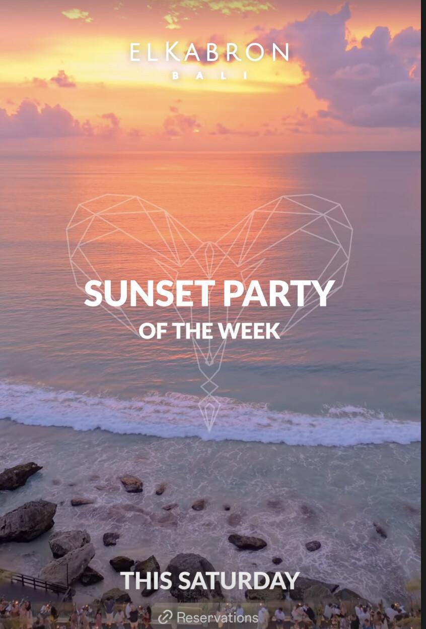 Saturday Sunset Party at El Kabron 