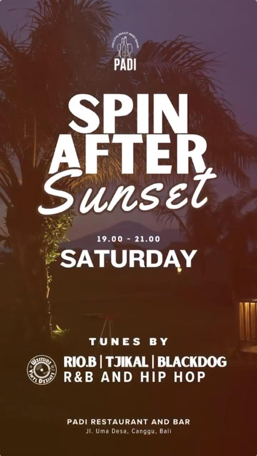 Spin After Sunset at Padi Club Bar and Restaurant